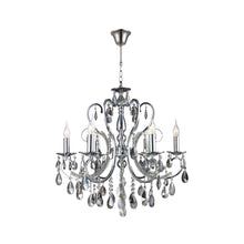 Load image into Gallery viewer, NewYork Princess 6 Arm Chandelier - SMOKE - W:62