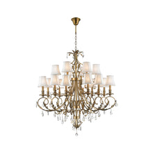 Load image into Gallery viewer, ARIA - Hampton 18 Arm Chandelier - Brass