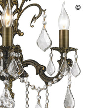 Load image into Gallery viewer, AMERICANA 3 Light Wall Sconce - Antique Bronze Style - Designer Chandelier