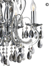 Load image into Gallery viewer, NewYork Princess 4 Arm SMOKE Chandelier - W:42cm - Designer Chandelier