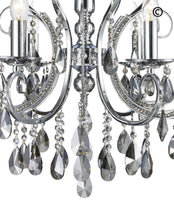 Load image into Gallery viewer, NewYork Princess 6 Arm Chandelier - SMOKE - W:62 - Designer Chandelier