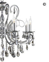 Load image into Gallery viewer, NewYork Princess 8 Arm Chandelier - SMOKE -  W:70 - Designer Chandelier