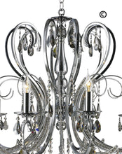 Load image into Gallery viewer, NewYork Princess 10 Arm Chandelier - SMOKE - W:90 - Designer Chandelier