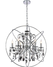 Load image into Gallery viewer, NewYork Princess ORB Outer - 6 Arm Chandelier - SMOKE - W:62