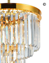 Load image into Gallery viewer, NewYork Oasis Spiral Chandelier - Gold - Width: 40cm - Designer Chandelier