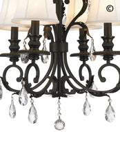 Load image into Gallery viewer, ARIA - Hampton 4 Arm Chandelier - Dark Bronze - Designer Chandelier