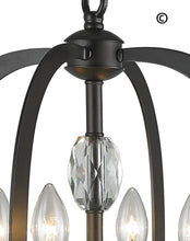 Load image into Gallery viewer, NewYork Luxe - 4 Light - Dark Bronze - Designer Chandelier