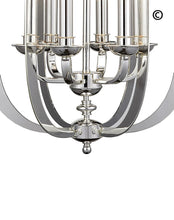 Load image into Gallery viewer, NewYork Luxe - 6 Light - Silver Plated - Designer Chandelier