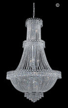 Load image into Gallery viewer, Large Empire Basket Chandelier - CHROME - 17 Light - Designer Chandelier