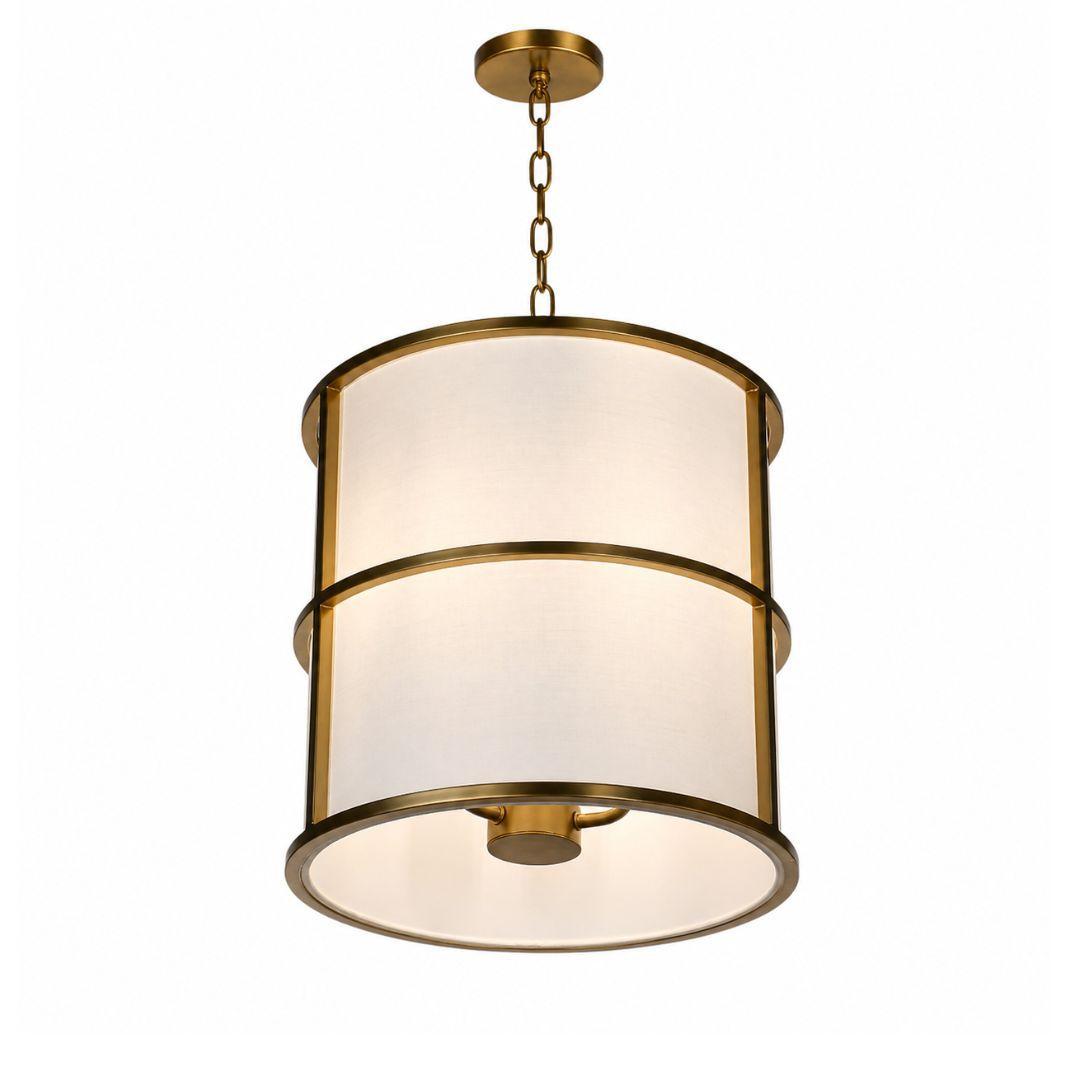 Dixon Collection - Chandelier - Satin Brass - W:33cm