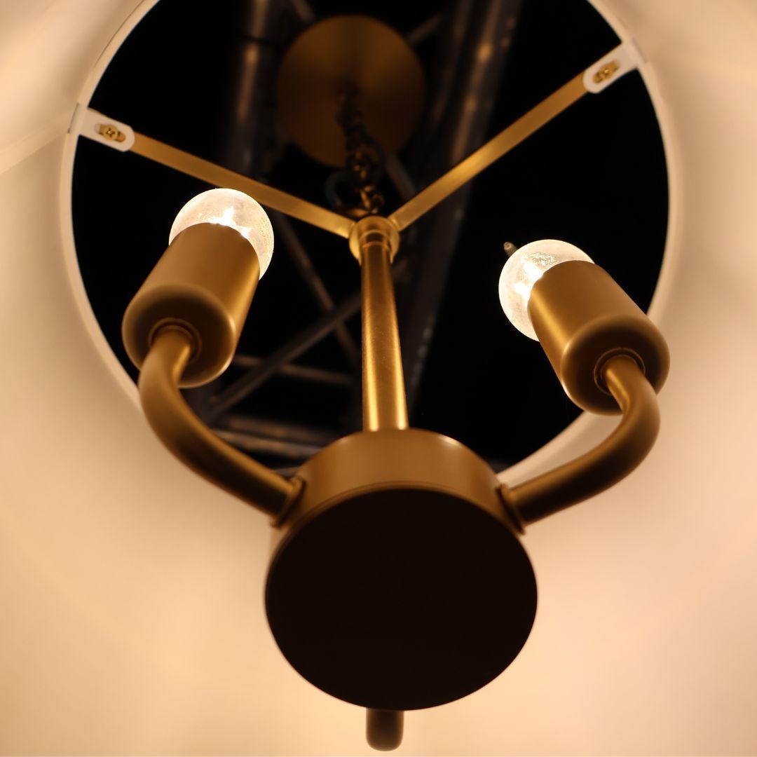 Dixon Collection - Chandelier - Satin Brass - W:33cm