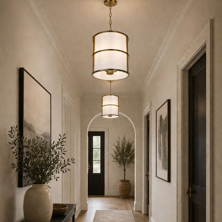 Dixon Collection - Chandelier - Satin Brass - W:33cm
