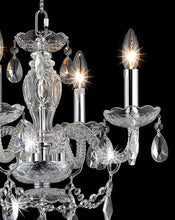 Load image into Gallery viewer, Le Boheme 4 Arm Crystal Chandelier- CHROME
