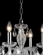 Load image into Gallery viewer, Le Boheme 4 Arm Crystal Chandelier- CHROME
