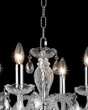 Load image into Gallery viewer, Le Boheme 4 Arm Crystal Chandelier- CHROME
