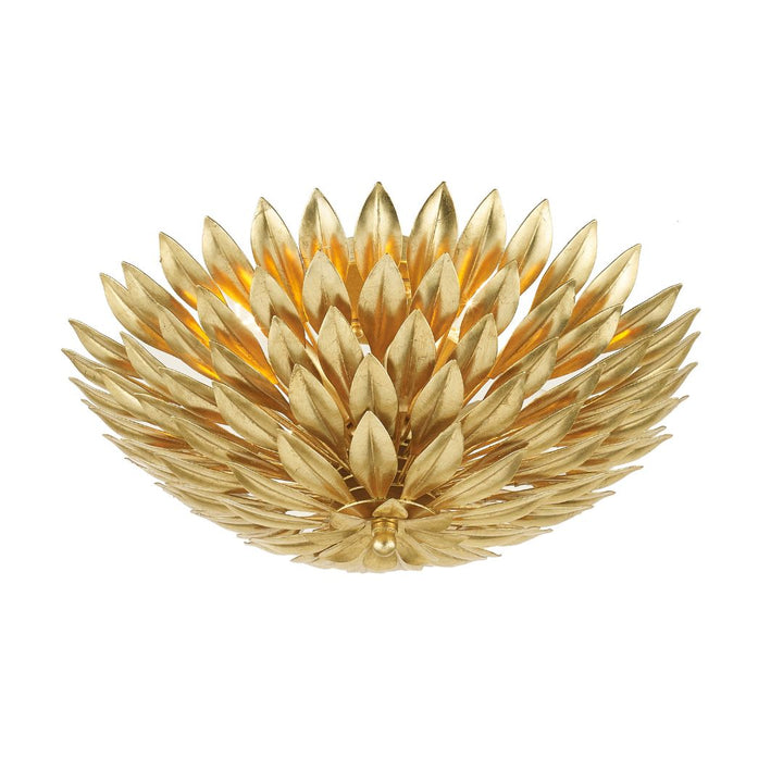 Laurel Collection - 4 Lights Flush Mount - Antique Gold
