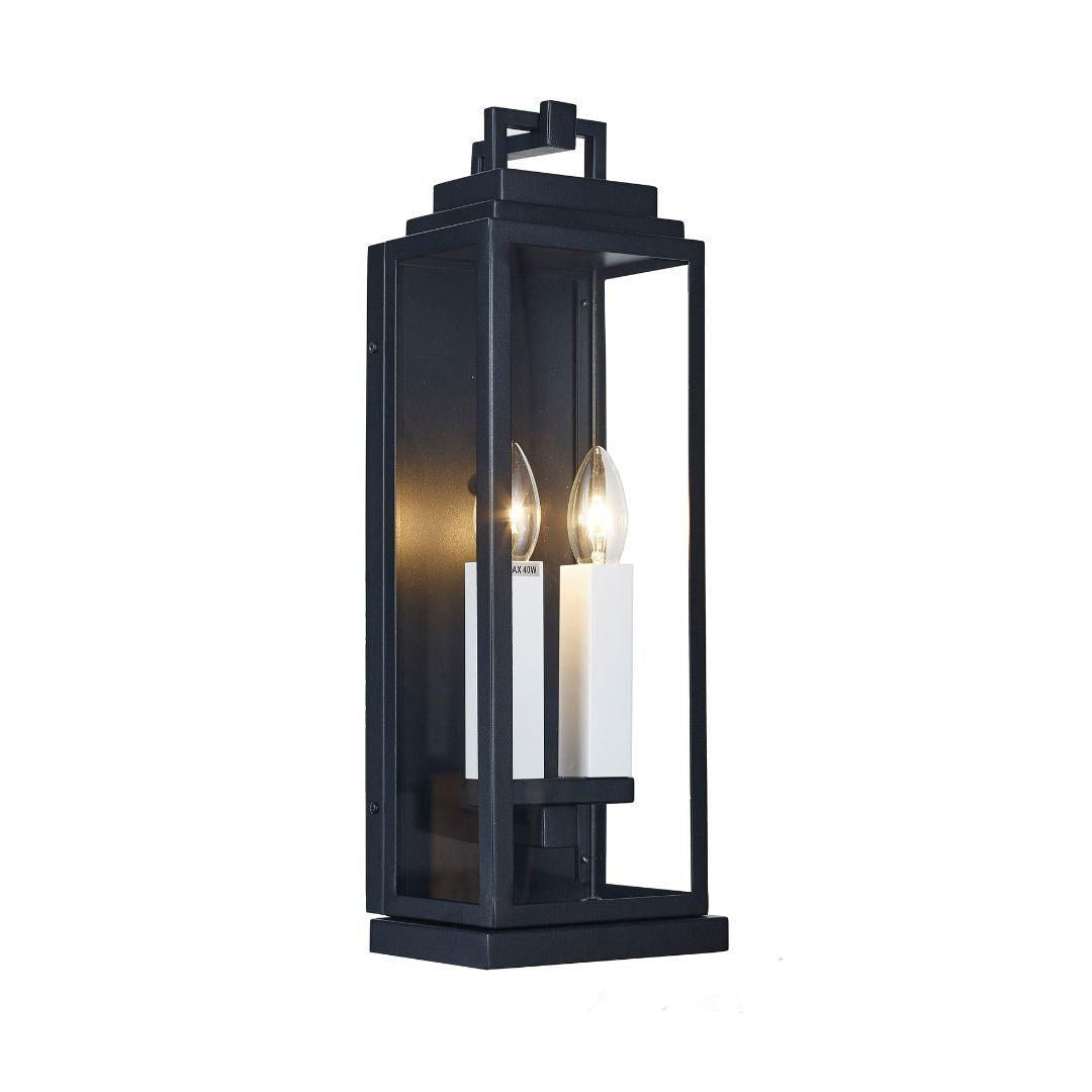 Atlas Collection - 2 Light - Wall Sconce - Matte Black - H:48cm
