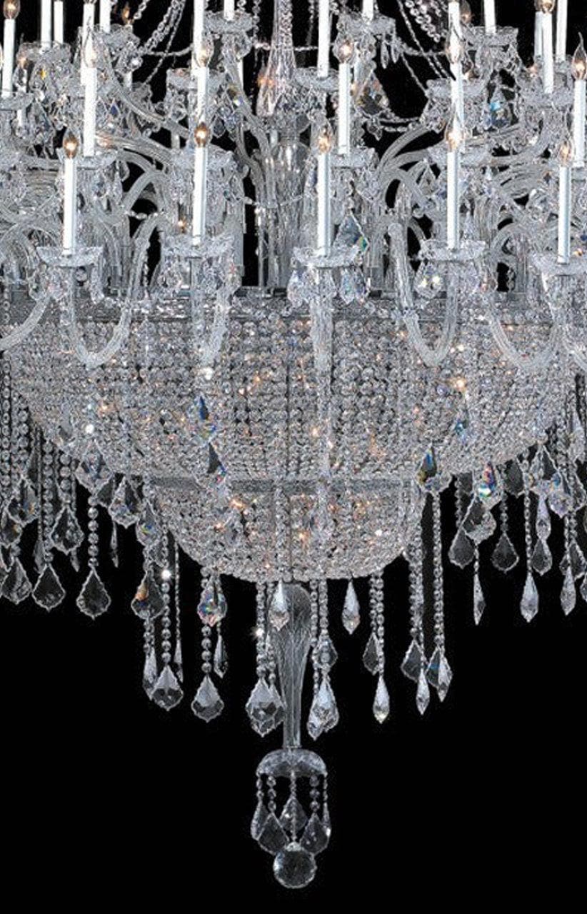 Bohemian Prague 122 Light Crystal Chandelier - Chrome