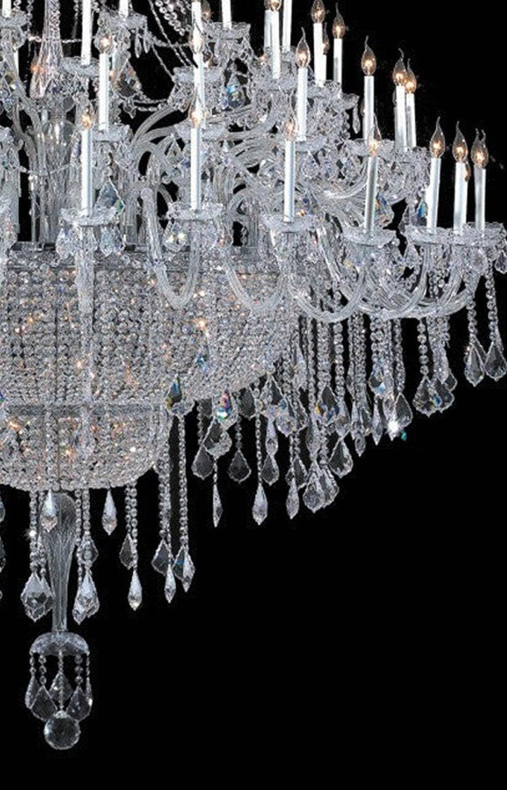 Bohemian Prague 122 Light Crystal Chandelier - Chrome