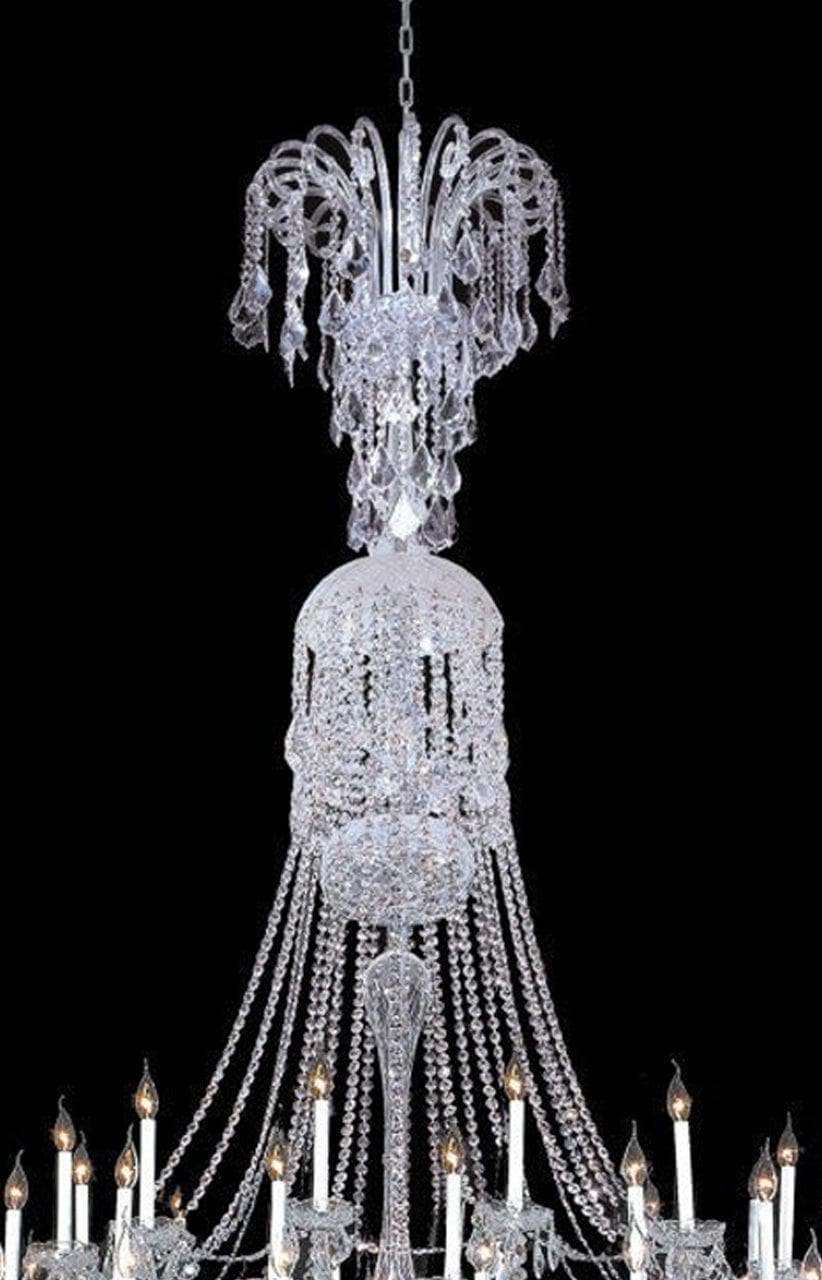 Bohemian Prague 122 Light Crystal Chandelier - Chrome
