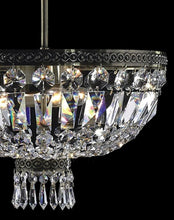 Load image into Gallery viewer, French Basket Semi Flush Mount Chandelier - Antique Bronze - Width: 40cm
