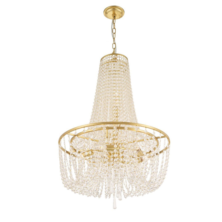 Bailey Collection - Basket Chandelier - W:60cm - Gold