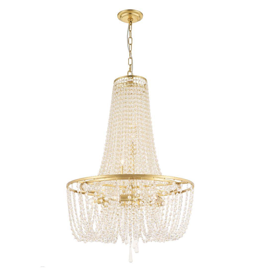 Bailey Collection - Basket Chandelier - W:60cm - Gold