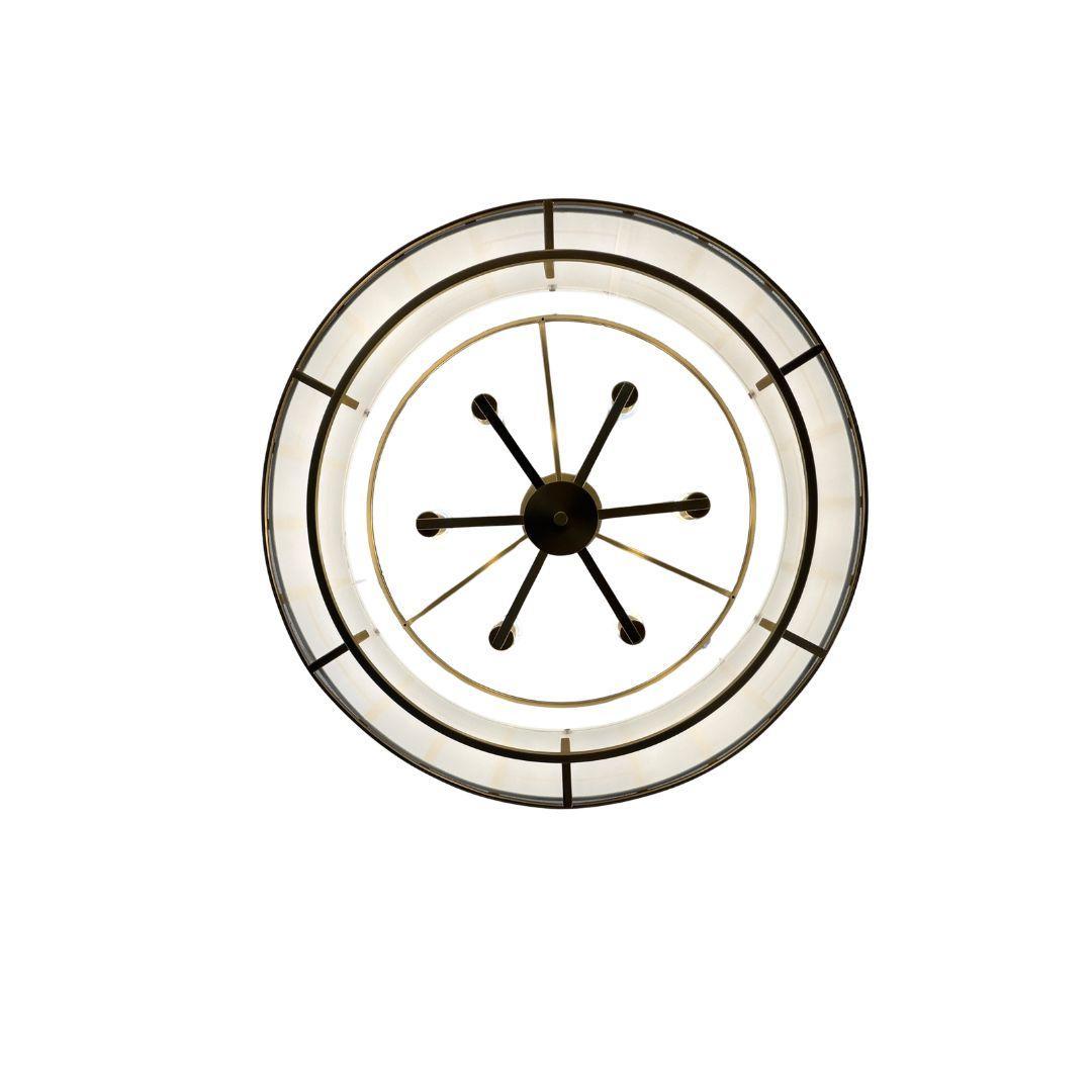 Fulton Collection - Chandelier - Satin Brass Frame - W:63cm