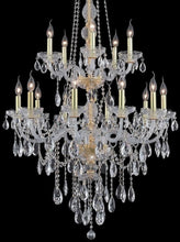 Load image into Gallery viewer, Bohemian Elegance 15 Light Crystal Chandelier- GOLD

