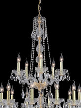 Load image into Gallery viewer, Bohemian Elegance 15 Light Crystal Chandelier- GOLD
