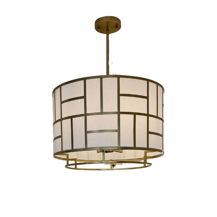 Fulton Collection - Chandelier - Satin Brass Frame - W:63cm