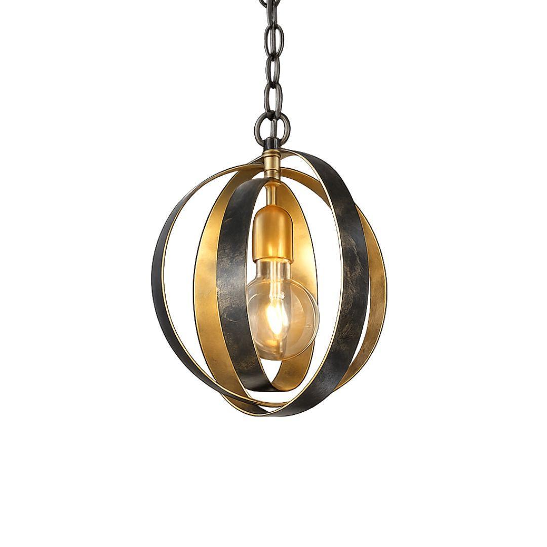 Carson Collection - 1 Light Pendant - English Bronze & Gold