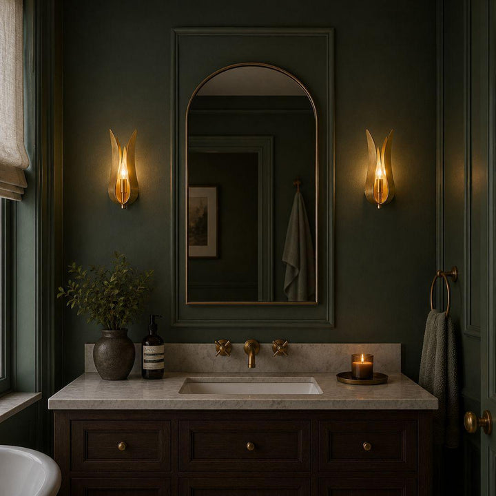 Laurel Collection - 1 Light Wall Sconce - Antique Gold