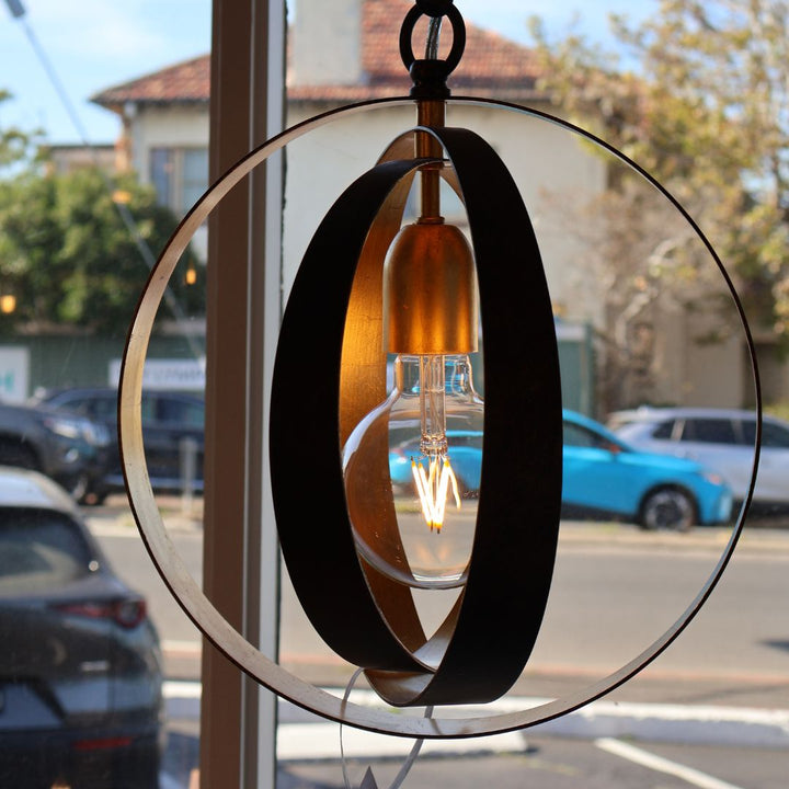 Carson Collection - 1 Light Pendant - English Bronze & Gold