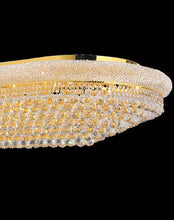 Load image into Gallery viewer, Royal Empress Flush Mount OVAL Basket Chandelier - GOLD - W:120cm
