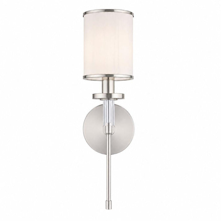 Hollis Collection Wall Sconce - Single Light - Polished Nickel