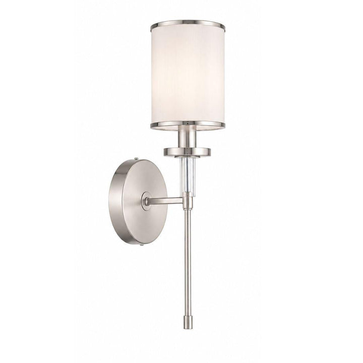 Hollis Collection Wall Sconce - Single Light - Polished Nickel