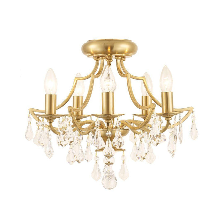 Dakota Collection - 5 Lights Flush Mount - Gold