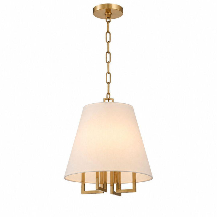 Strata Collection - Pendant - Satin Brass - W:40cm