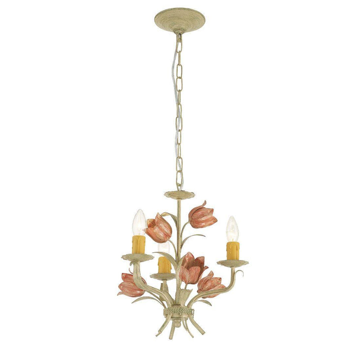Brittany Collection - Sage Rose 3 Lights Chandelier