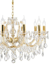 Load image into Gallery viewer, Maria Theresa Crystal Chandelier Grande 10 Light - GOLD
