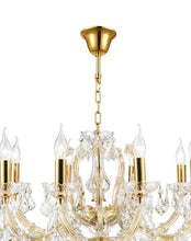 Load image into Gallery viewer, Maria Theresa Crystal Chandelier Grande 10 Light - GOLD
