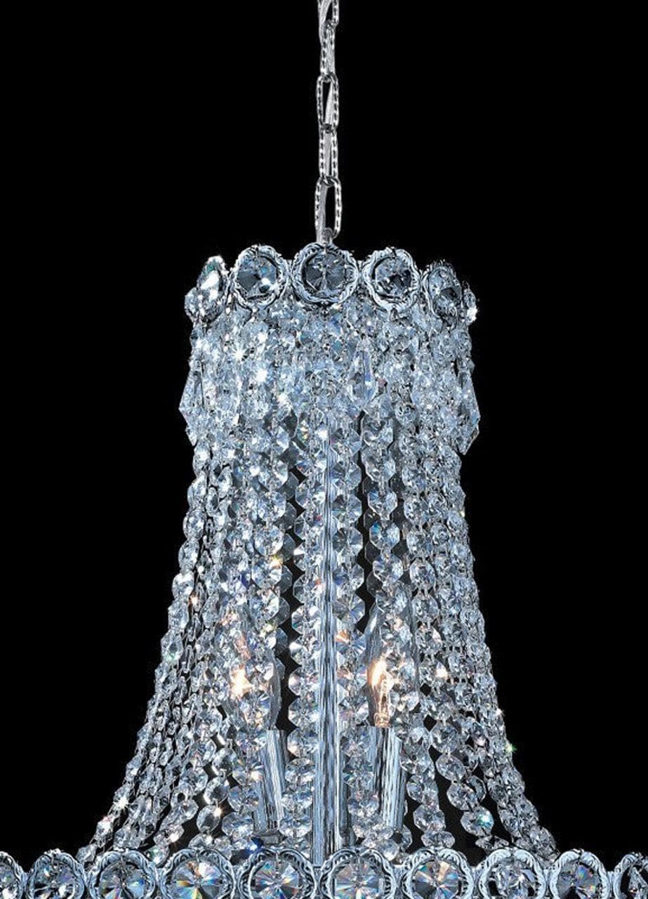 Empire Basket Chandelier - Chrome - 8 Light