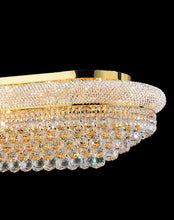 Load image into Gallery viewer, Royal Empress Flush Mount OVAL Basket Chandelier - GOLD - W:90cm

