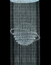 Load image into Gallery viewer, Double Saturn Ball LED Crystal Chandelier - Width:60cm Height:180cm
