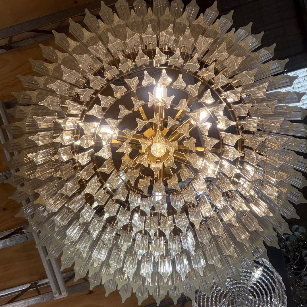 Xavier Collection - 7 Lights Chandelier - Polished Nickel - W:60cm