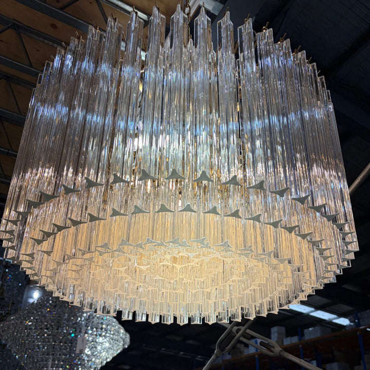 Xavier Collection - 7 Lights Chandelier - Polished Nickel - W:60cm