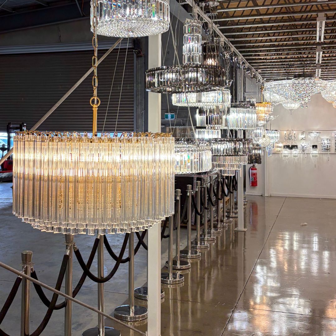 Xavier Collection - 7 Lights Chandelier - Polished Nickel - W:60cm