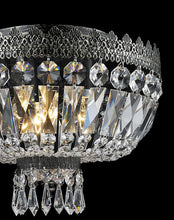 Load image into Gallery viewer, Royal French Basket Chandelier - Flush Mount - Antique SILVER - W:30cm

