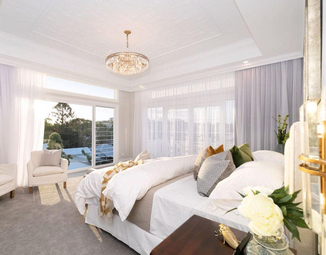 Ashton Collection - 55cm Chandelier - Antique Gold Finish - Designer Chandelier Australia